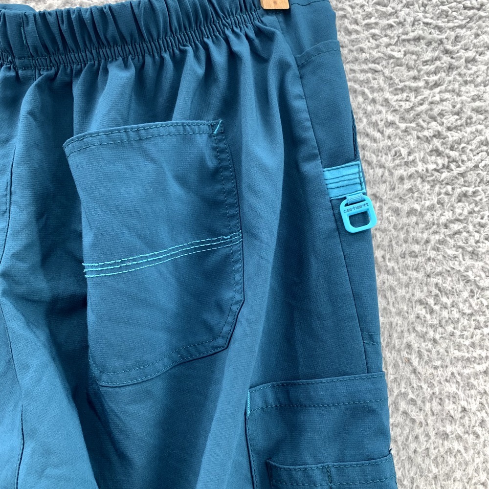 Women's Blue Drawstring Pants - Picture 10 of 12